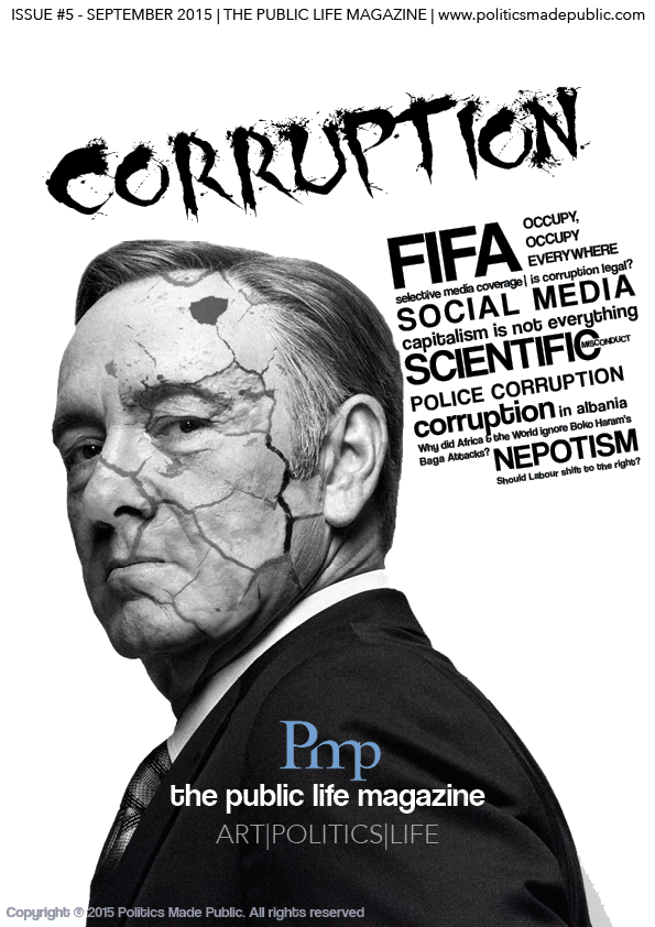 It is noteworthy the way in which we attempted to seamlessly link the idea that corruption is present everywhere, with a pop-culture icon such as Frank Underwood from House of Cards. This is complemented by our word cloud, replacing traditional headlines on the front page to give a more holistic view of our content